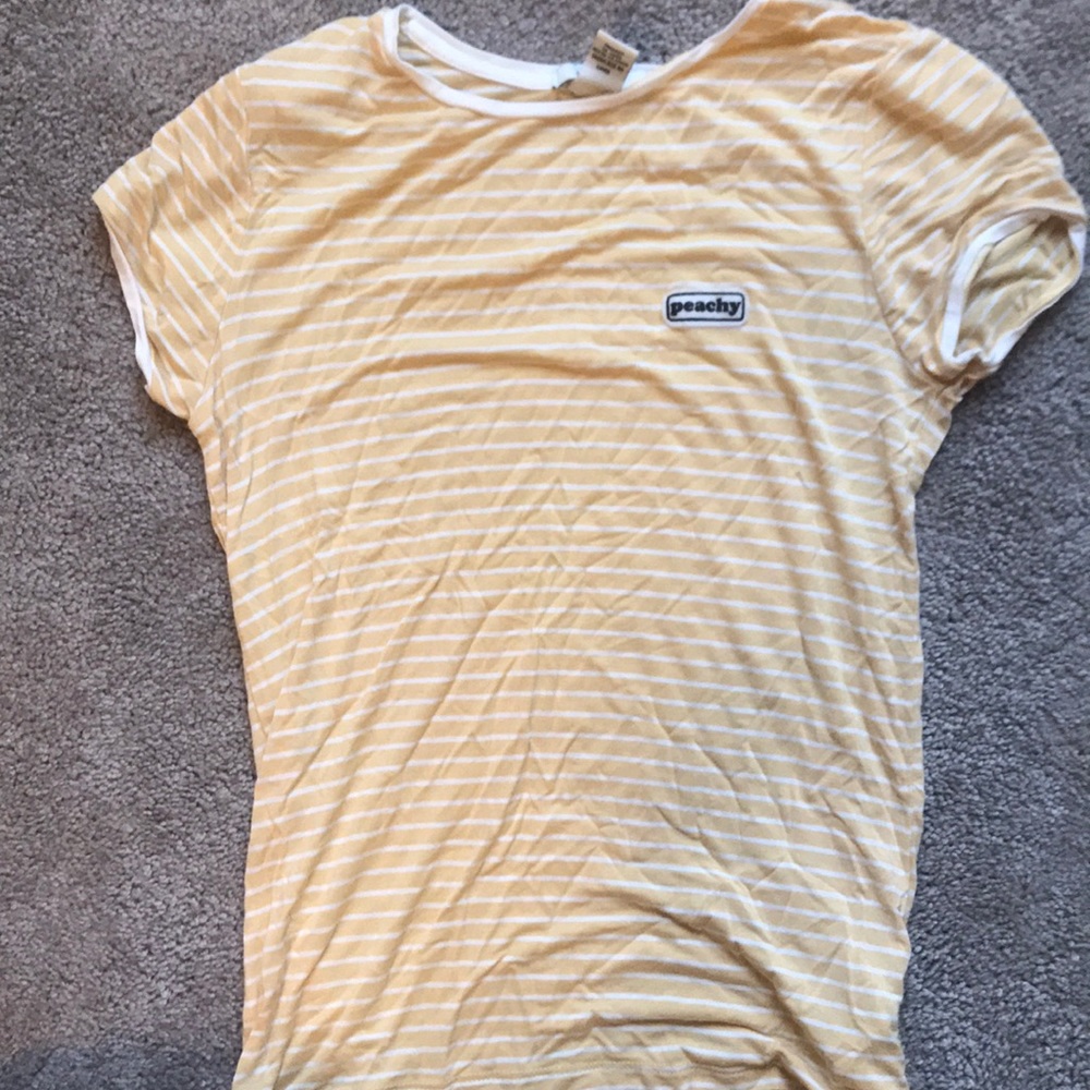 Striped peachy shirt